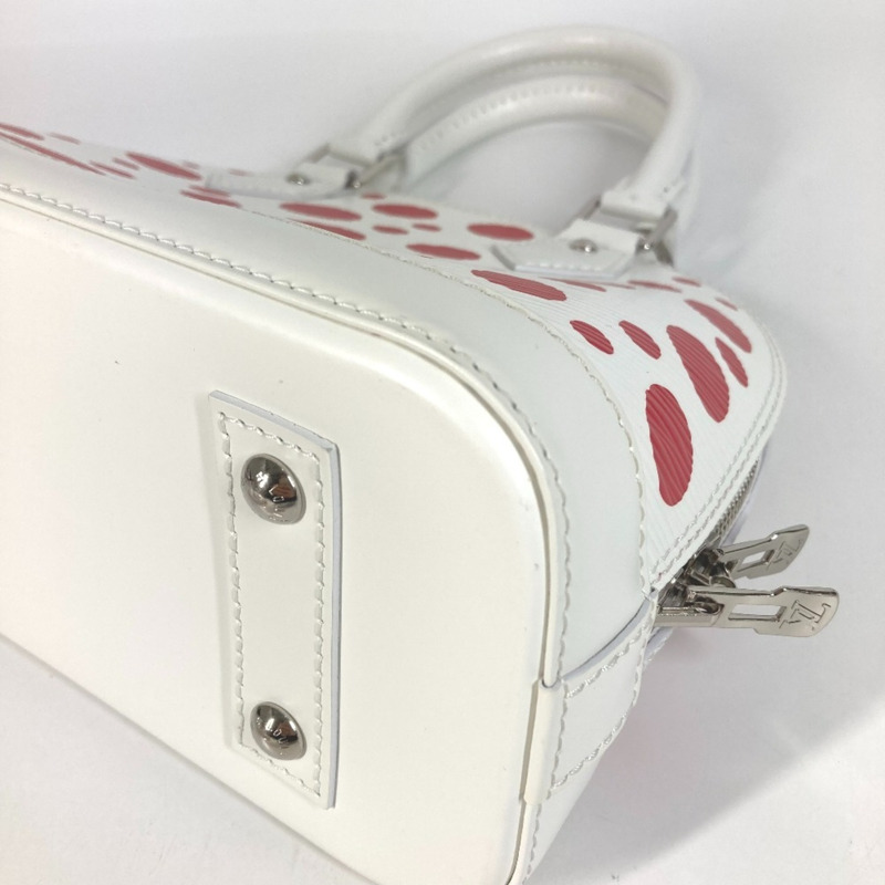 路易威登 M21712 Epi 皮革 LV×YK 草間彌生 Alma BB 兩用包,肩背/斜挎包,皮革,女士,白色,近全新-11