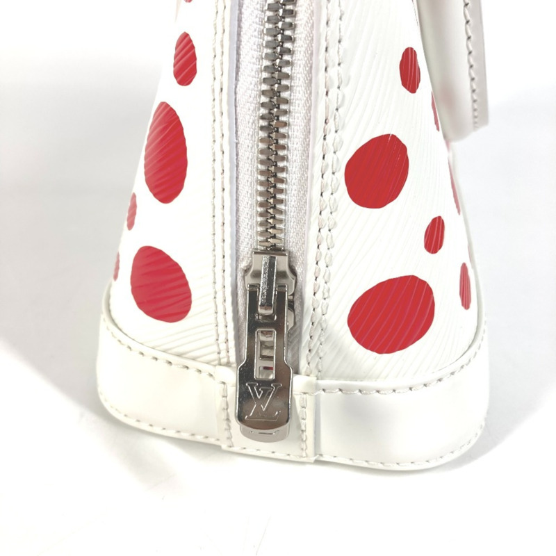 路易威登 M21712 Epi 皮革 LV×YK 草間彌生 Alma BB 兩用包,肩背/斜挎包,皮革,女士,白色,近全新-12