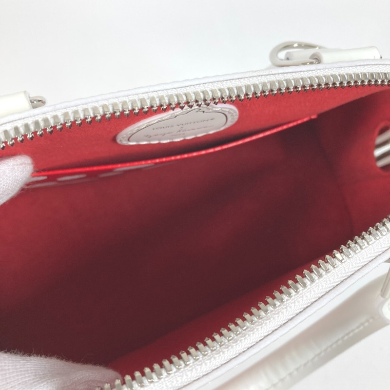 路易威登 M21712 Epi 皮革 LV×YK 草間彌生 Alma BB 兩用包,肩背/斜挎包,皮革,女士,白色,近全新-13