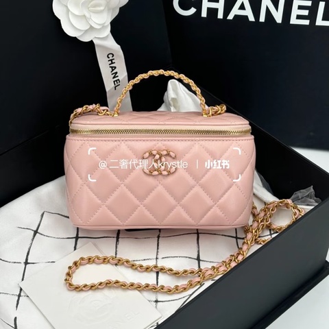 #芯片款 #99新閒置 香奈兒24c盒子包櫻花粉 仙女必備🌸