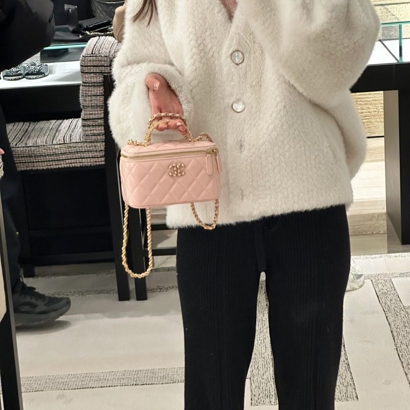 #芯片款 #99新閒置 香奈兒24c盒子包櫻花粉 仙女必備🌸-1