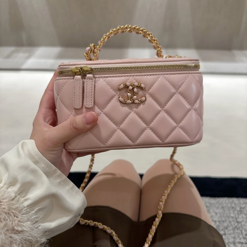 #芯片款 #99新閒置 香奈兒24c盒子包櫻花粉 仙女必備🌸-4