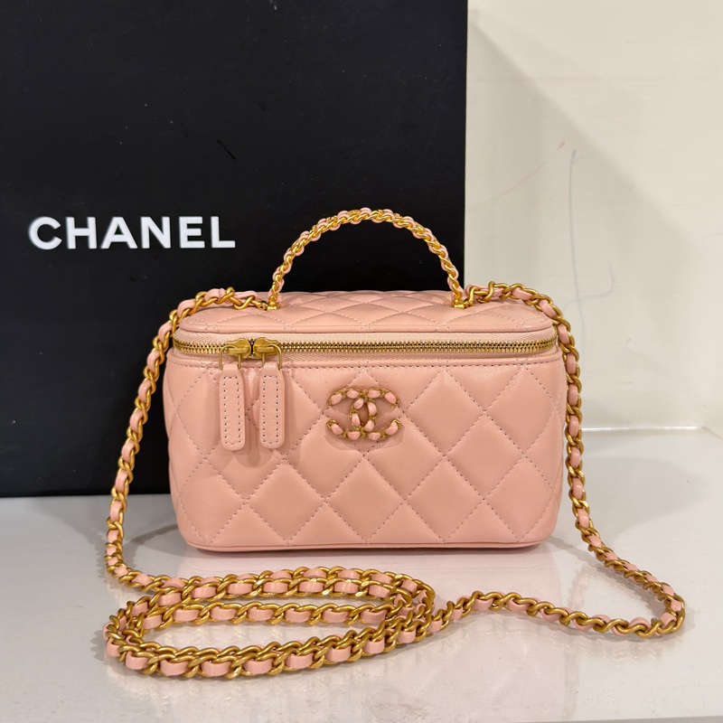 #芯片款 #99新閒置 香奈兒24c盒子包櫻花粉 仙女必備🌸-6