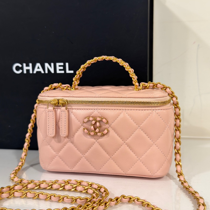 #芯片款 #99新閒置 香奈兒24c盒子包櫻花粉 仙女必備🌸-7