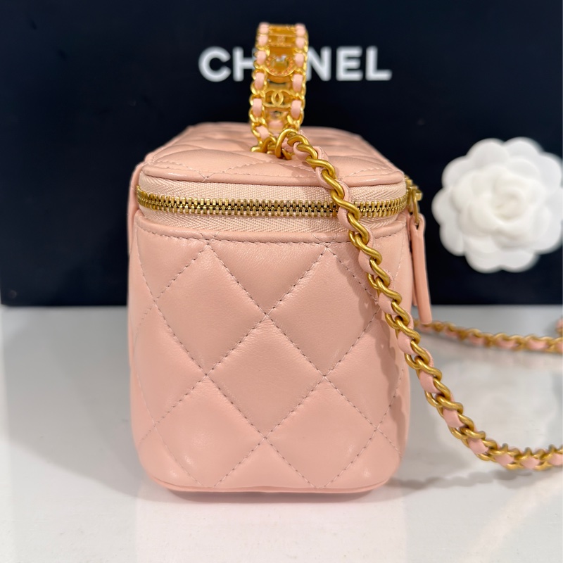 #芯片款 #99新閒置 香奈兒24c盒子包櫻花粉 仙女必備🌸-13