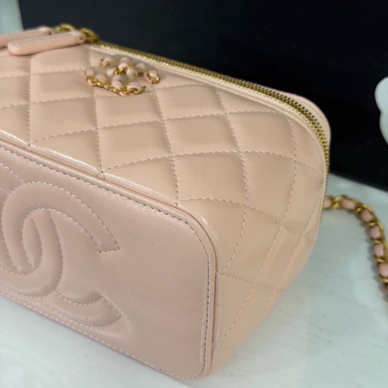 #芯片款 #99新閒置 香奈兒24c盒子包櫻花粉 仙女必備🌸-15