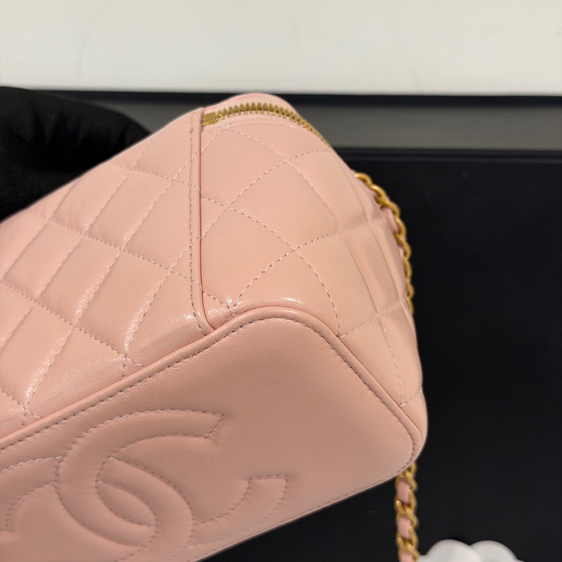 #芯片款 #99新閒置 香奈兒24c盒子包櫻花粉 仙女必備🌸-17