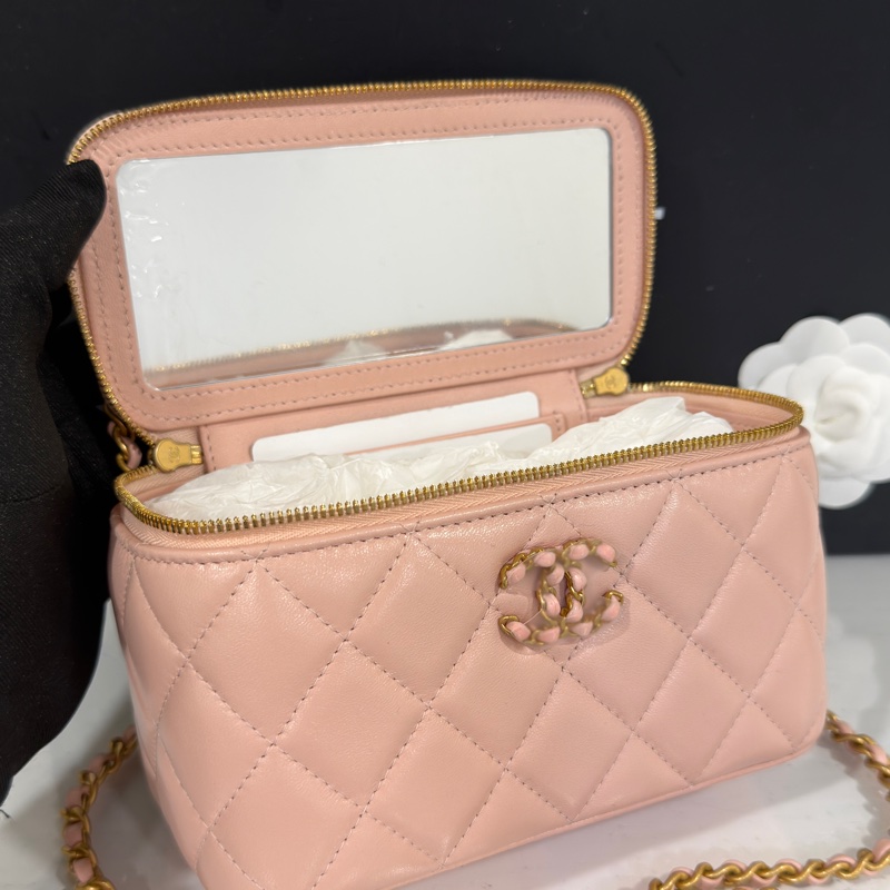 #芯片款 #99新閒置 香奈兒24c盒子包櫻花粉 仙女必備🌸-21