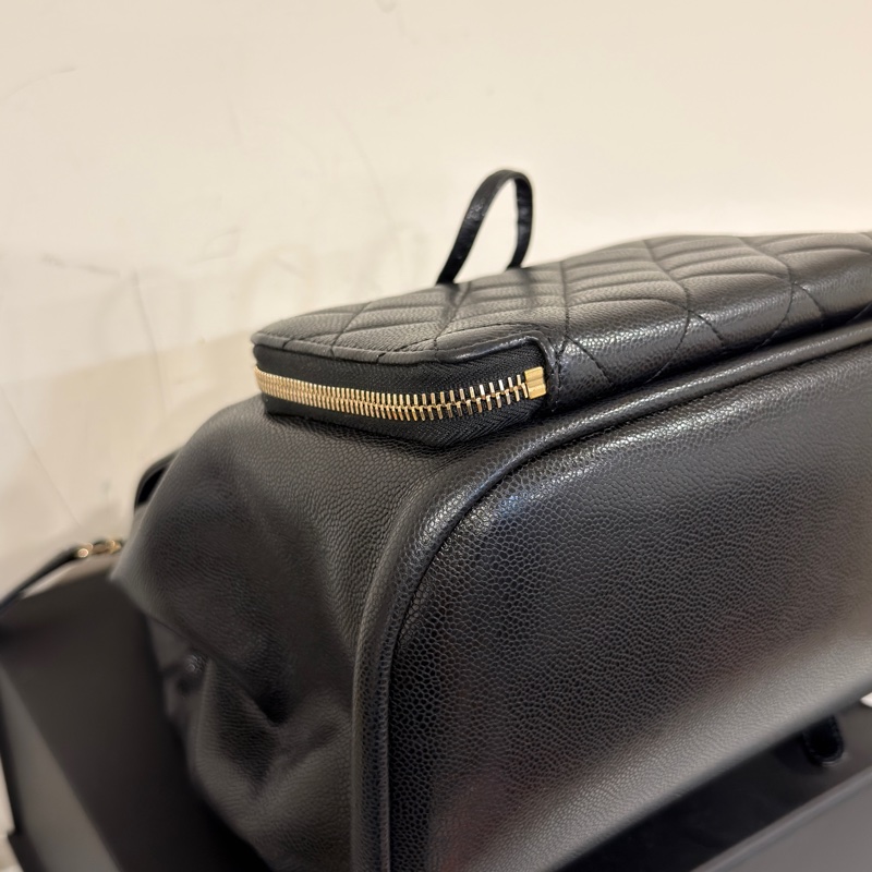 #專櫃20多萬斷貨 #芯片款 #荔枝皮 香奈兒黑金affinity後背包 JENNIE同款-20