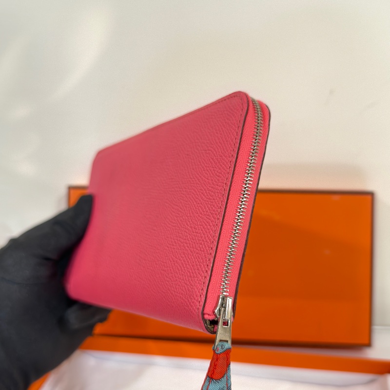 #過年必備🧨 #閒置美包 愛馬仕絲巾拉鏈長夾U刻 #大紅大紫-1