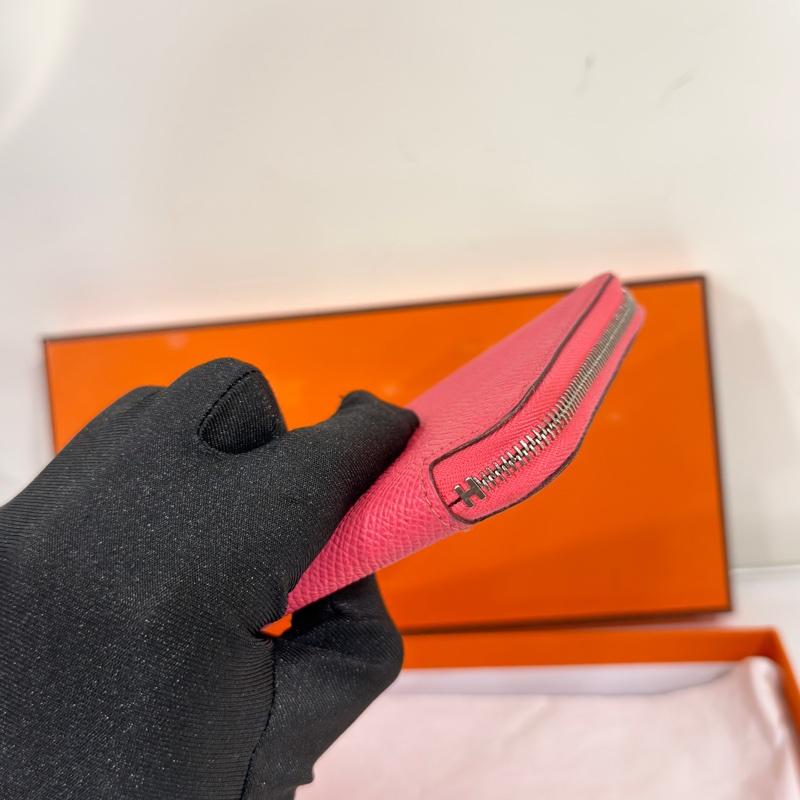 #過年必備🧨 #閒置美包 愛馬仕絲巾拉鏈長夾U刻 #大紅大紫-5