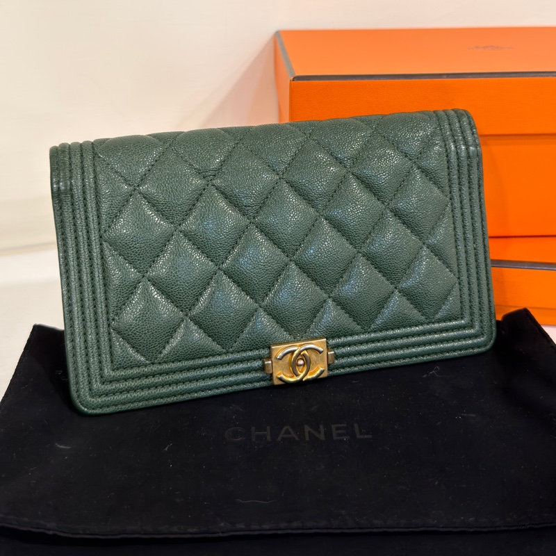 #專櫃5️⃣萬多 #荔枝皮 #超甜💰 香奈兒Leboy對開長夾-0