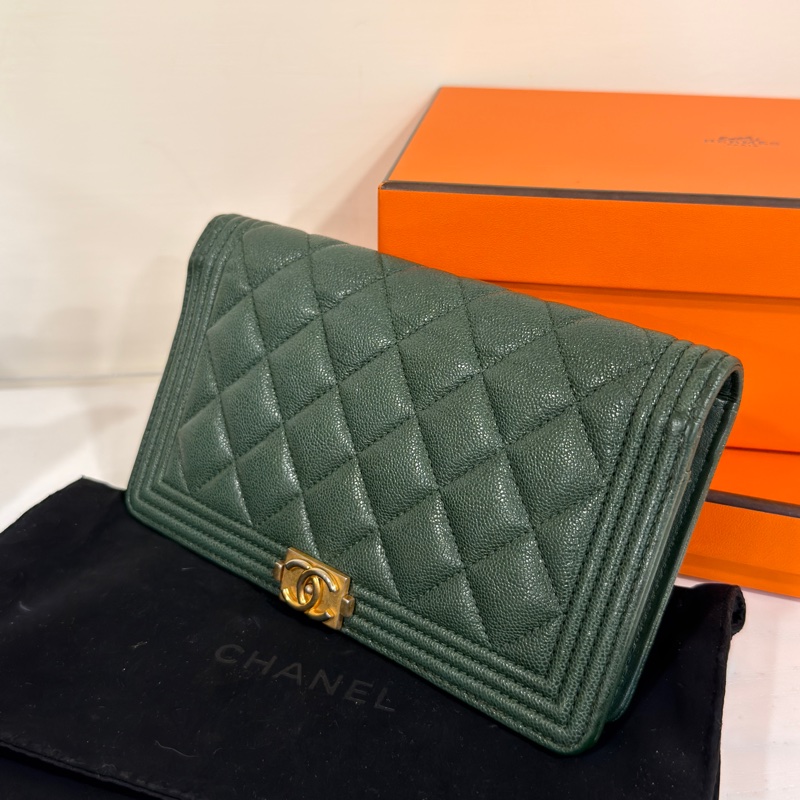 #專櫃5️⃣萬多 #荔枝皮 #超甜💰 香奈兒Leboy對開長夾-1