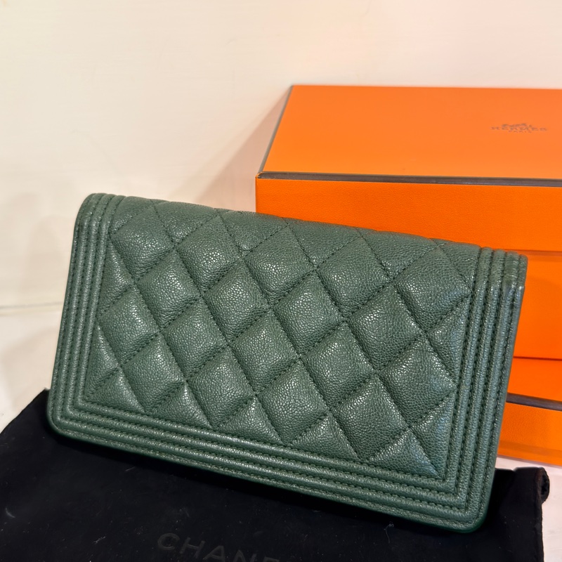 #專櫃5️⃣萬多 #荔枝皮 #超甜💰 香奈兒Leboy對開長夾-2