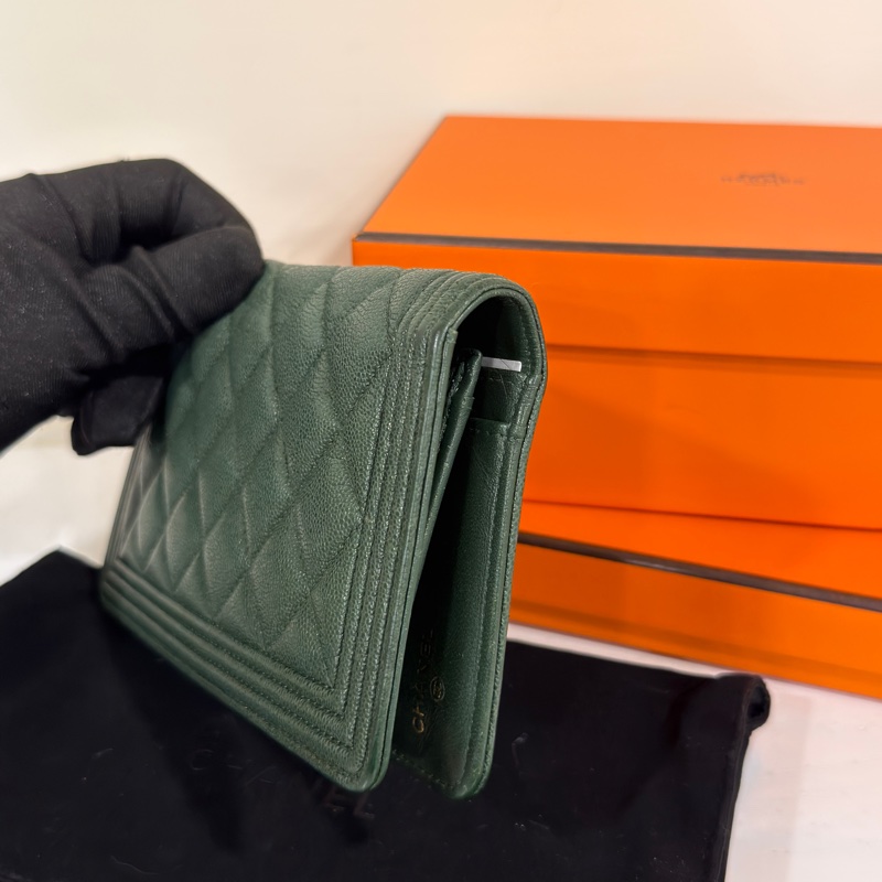 #專櫃5️⃣萬多 #荔枝皮 #超甜💰 香奈兒Leboy對開長夾-3