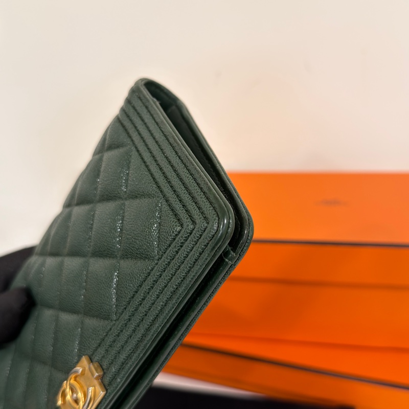 #專櫃5️⃣萬多 #荔枝皮 #超甜💰 香奈兒Leboy對開長夾-8