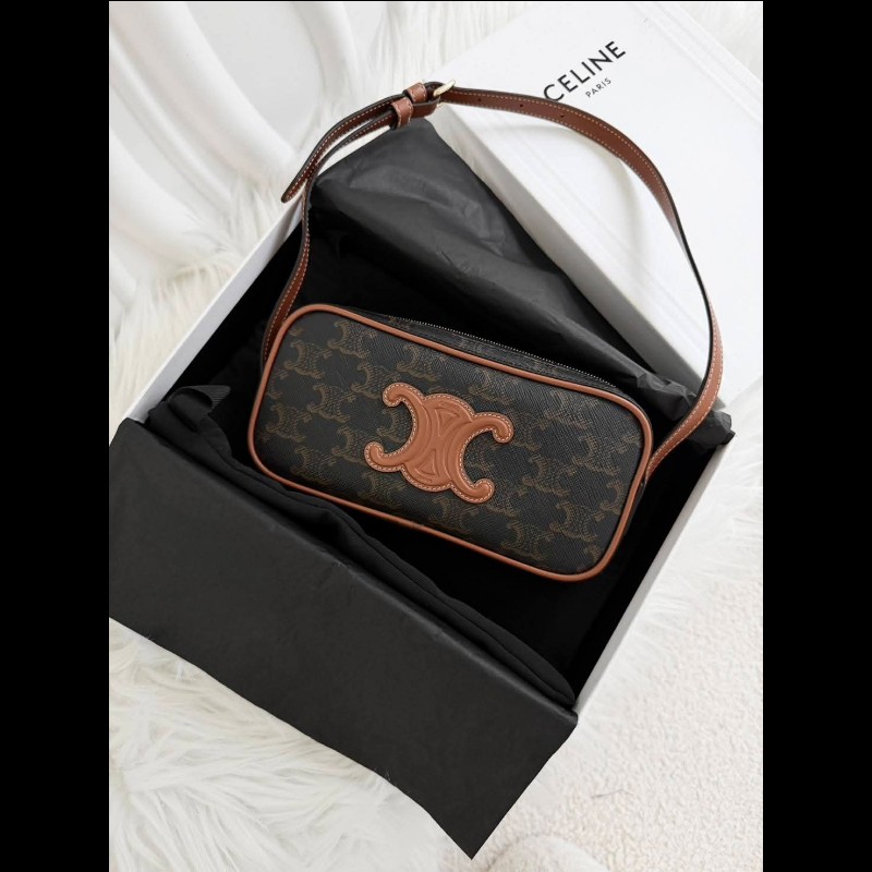 CELINE 凱旋門系列經典老花相機包-5