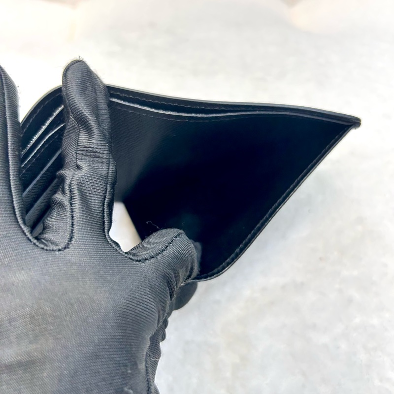 路易威登棋盤格男短夾LV黑棋盤格Slender對開短夾N63261-6