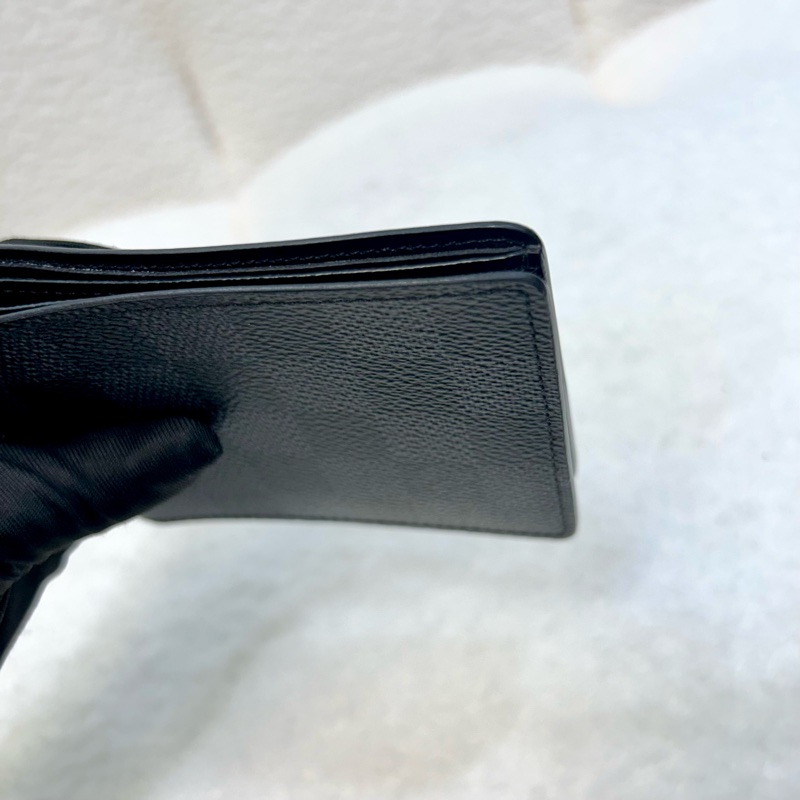 路易威登棋盤格男短夾LV黑棋盤格Slender對開短夾N63261-9