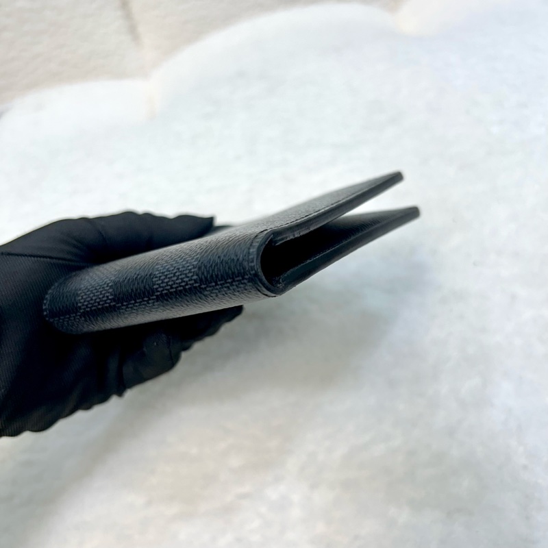 路易威登棋盤格男短夾LV黑棋盤格Slender對開短夾N63261-11