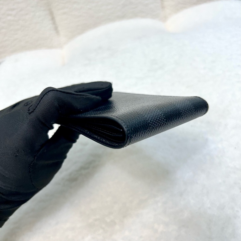 路易威登棋盤格男短夾LV黑棋盤格Slender對開短夾N63261-12