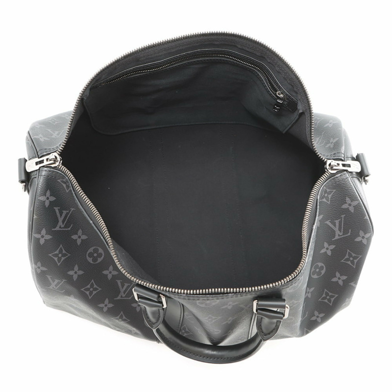 路易威登 Monogram Eclipse Keybol Bandouliere 波士頓包，45 碼，M40569，兩用單肩背包，黑色-3