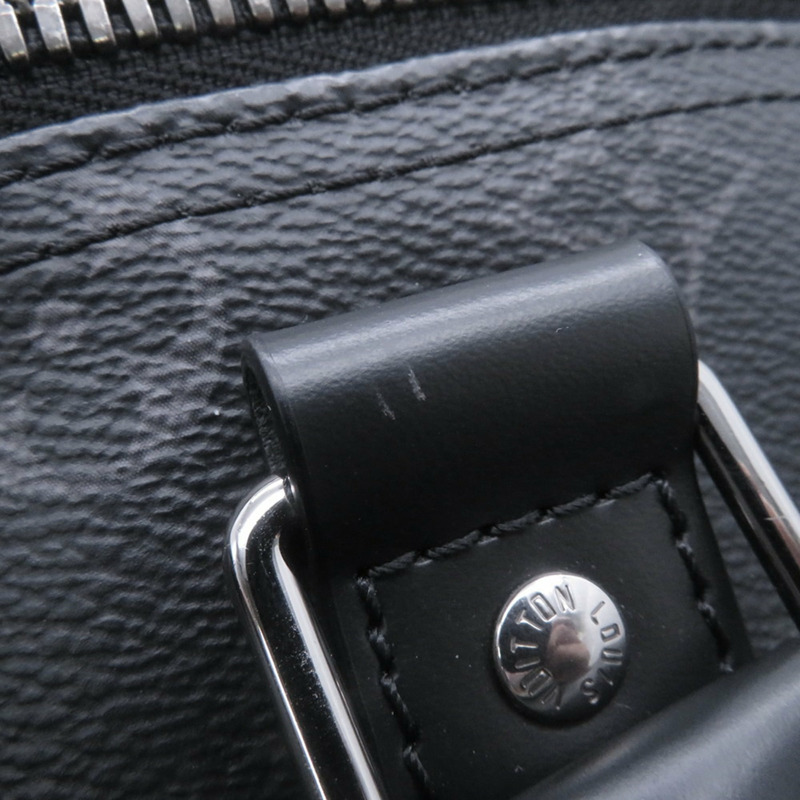 路易威登 Monogram Eclipse Keybol Bandouliere 波士頓包，45 碼，M40569，兩用單肩背包，黑色-6