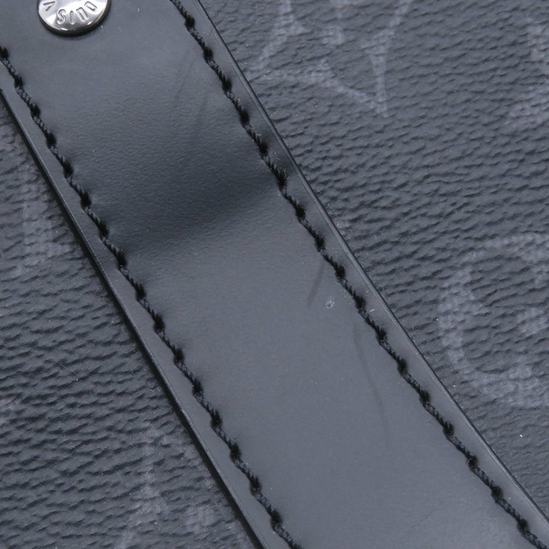 路易威登 Monogram Eclipse Keybol Bandouliere 波士頓包，45 碼，M40569，兩用單肩背包，黑色-7