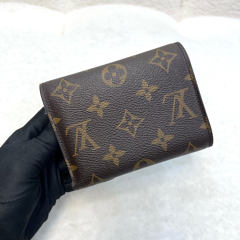 路易威登三折短夾LV原花拼芭蕾粉Victorine三折短夾M62360-2