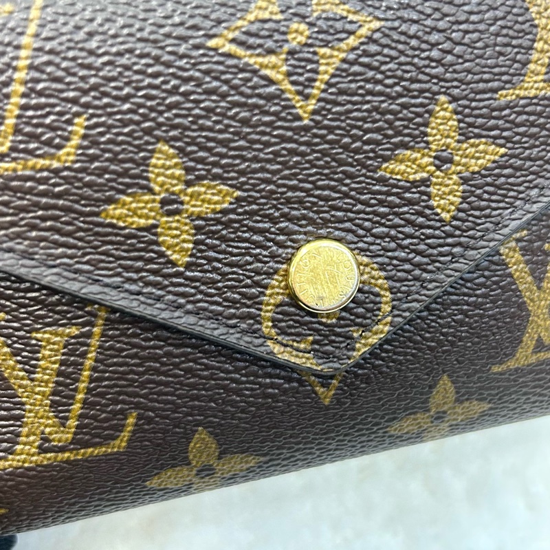 路易威登三折短夾LV原花拼芭蕾粉Victorine三折短夾M62360-16