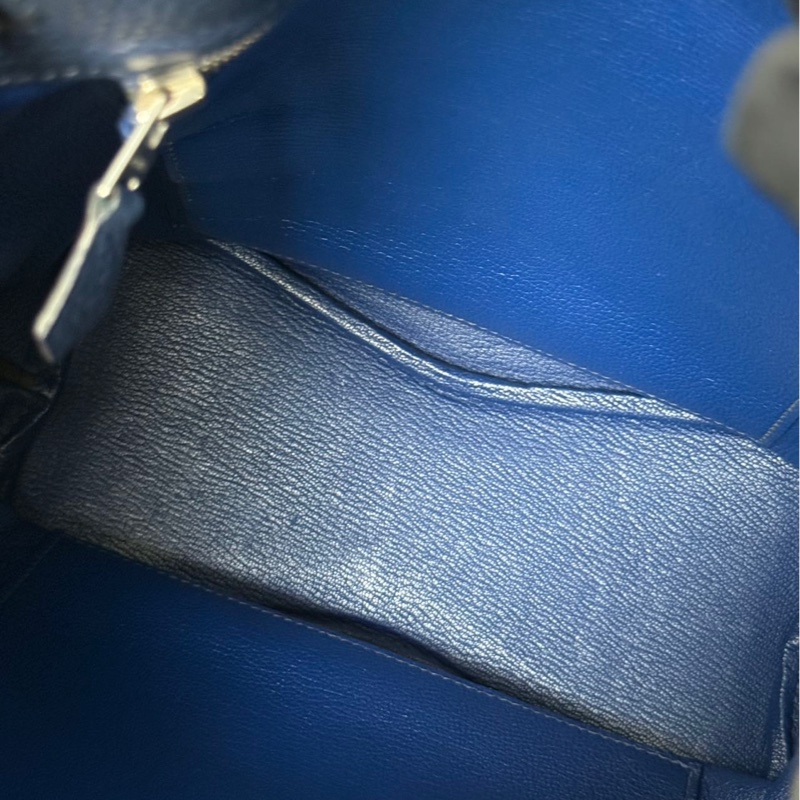 Hermes💚So Kelly 22💚孔雀綠內拼深海藍銀扣🌟98.5新🌈Togo皮🌟-3