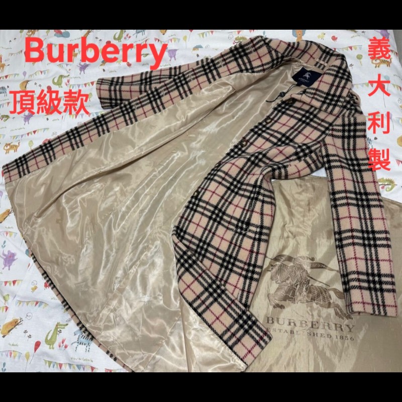 原價9萬8／近新品／Burberry時尚女神羊毛外套-1