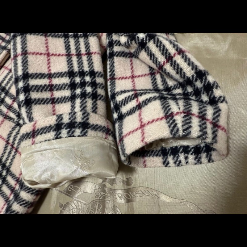 原價9萬8／近新品／Burberry時尚女神羊毛外套-5