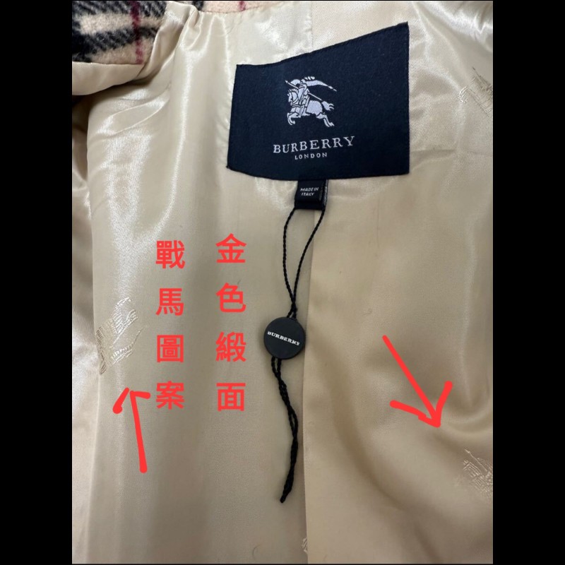 原價9萬8／近新品／Burberry時尚女神羊毛外套-7