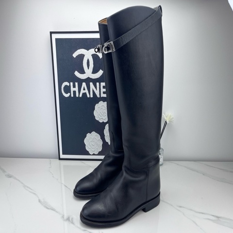 hermes愛馬仕 Kelly jumping長靴 36碼