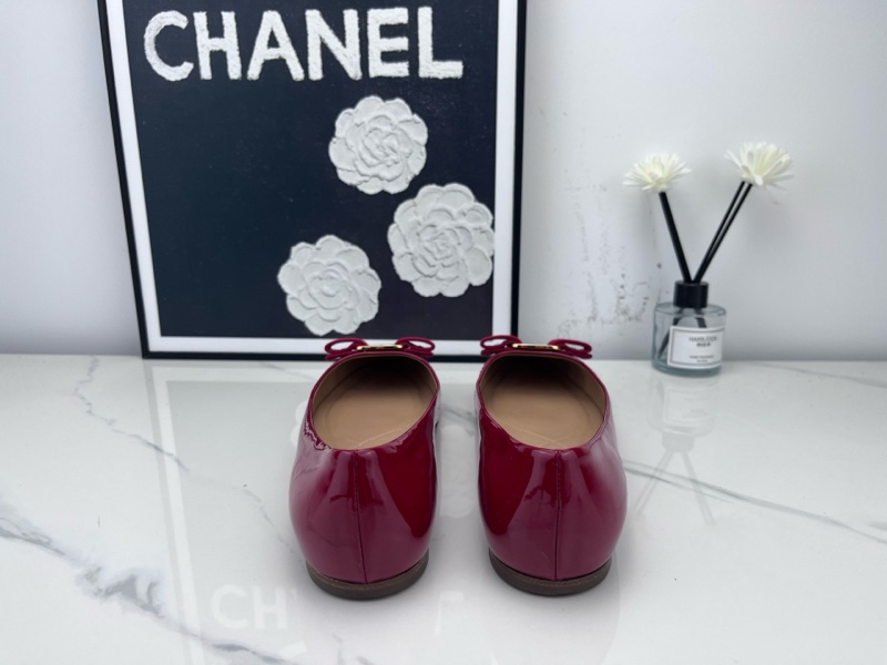 98新 Ferregamo菲拉格慕 酒紅平底鞋 37碼-2