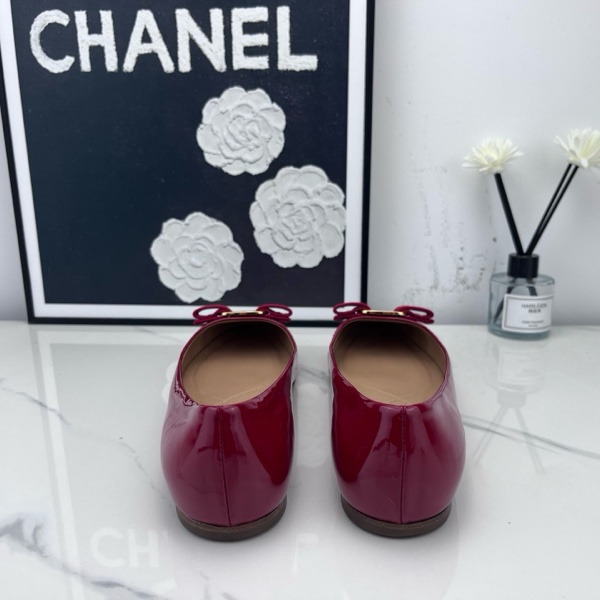 98新 Ferregamo菲拉格慕 酒紅平底鞋 37碼-10