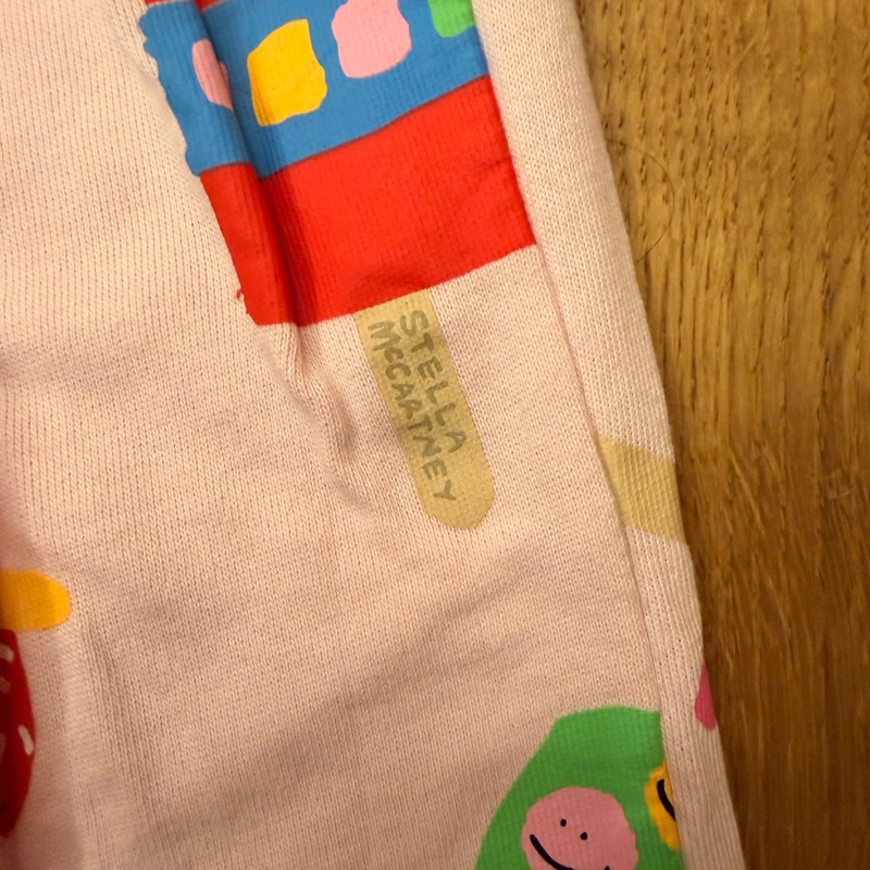 Stella McCartney Kids 冰棒圖案休閒棉褲|8Y|粉色|童趣印花長褲-5