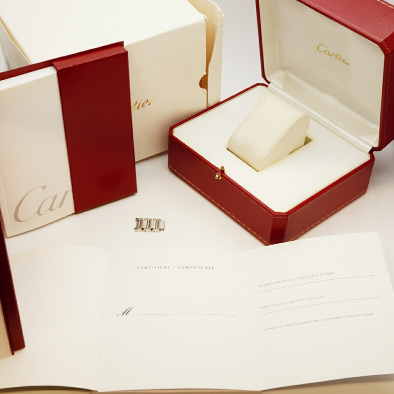 卡地亞 Tank Française SM W51008Q3 白色錶盤女錶-1