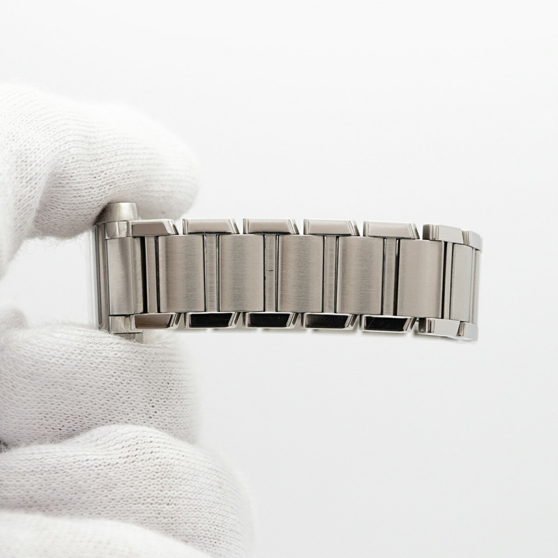 卡地亞 Tank Française SM W51008Q3 白色錶盤女錶-6