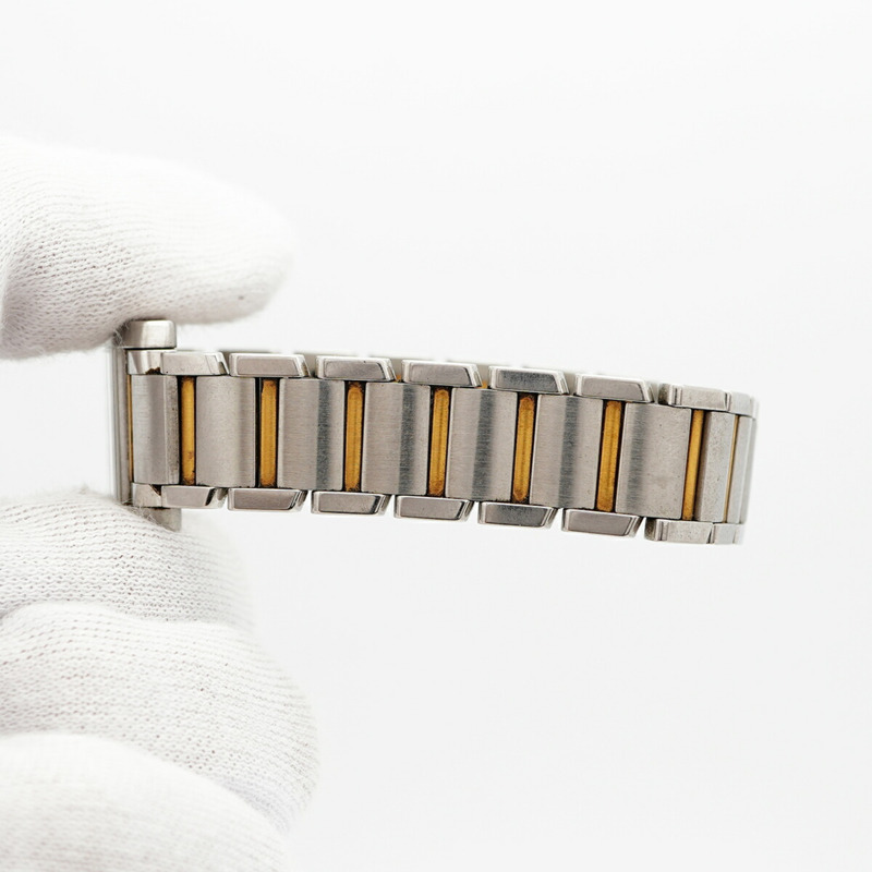 卡地亞 Tank Française SM 雙色腕錶 W51007Q4 白色錶盤 女士款-6