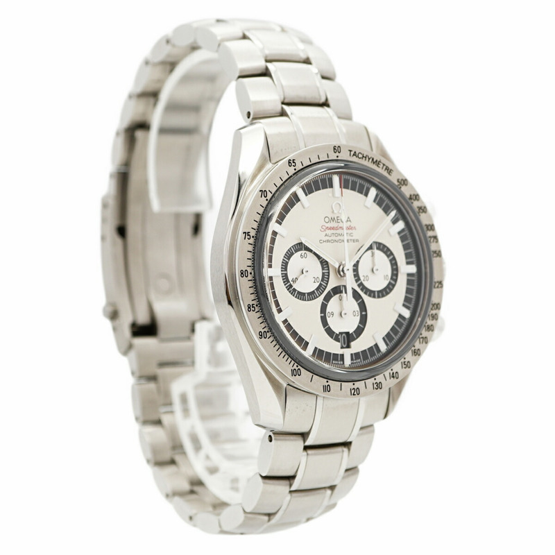 歐米茄超霸系列3506.31銀色錶盤男士腕錶-3