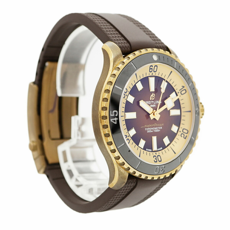 百年靈超級海洋系列 N17376 棕色錶盤男士腕錶-3