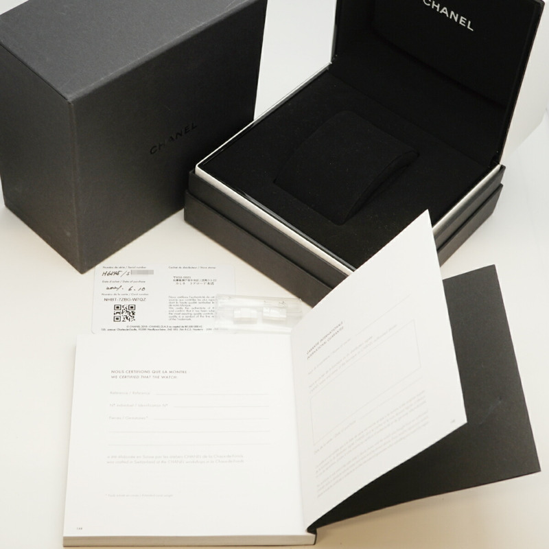 香奈兒 J12 幻影 H6345 白色錶盤小姐腕錶-1