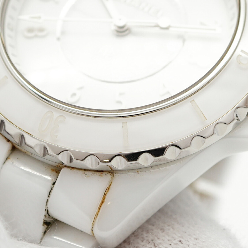 香奈兒 J12 幻影 H6345 白色錶盤小姐腕錶-7