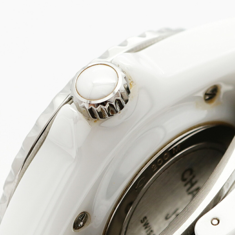 香奈兒 J12 幻影 H6345 白色錶盤小姐腕錶-11