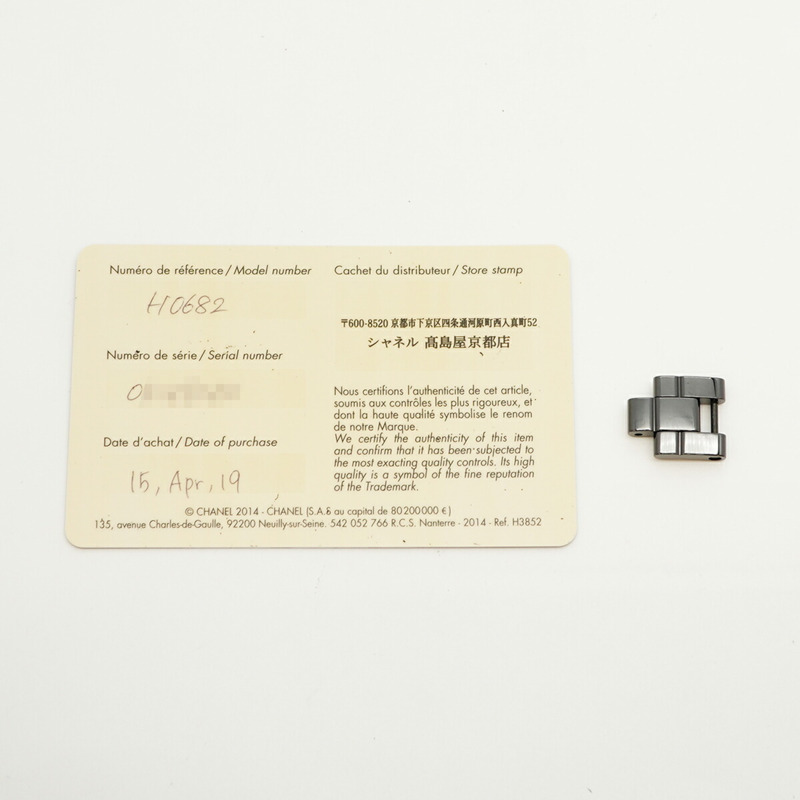 香奈兒 J12 H0682 黑色錶盤小姐腕錶-1