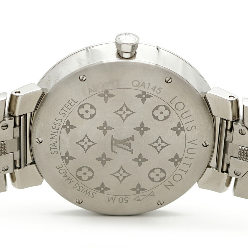 路易威登 Tambour QA145 男士黑色錶盤腕錶-5