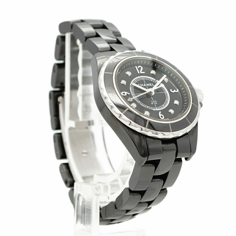 香奈兒 J12 H2569 黑色錶盤小姐腕錶-3