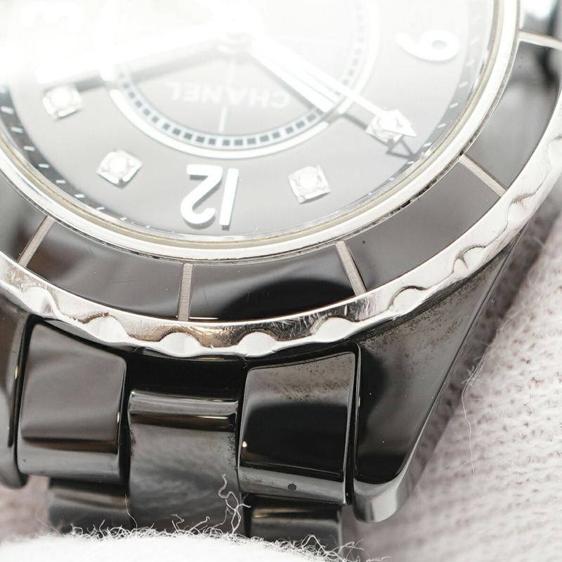 香奈兒 J12 H2569 黑色錶盤小姐腕錶-7